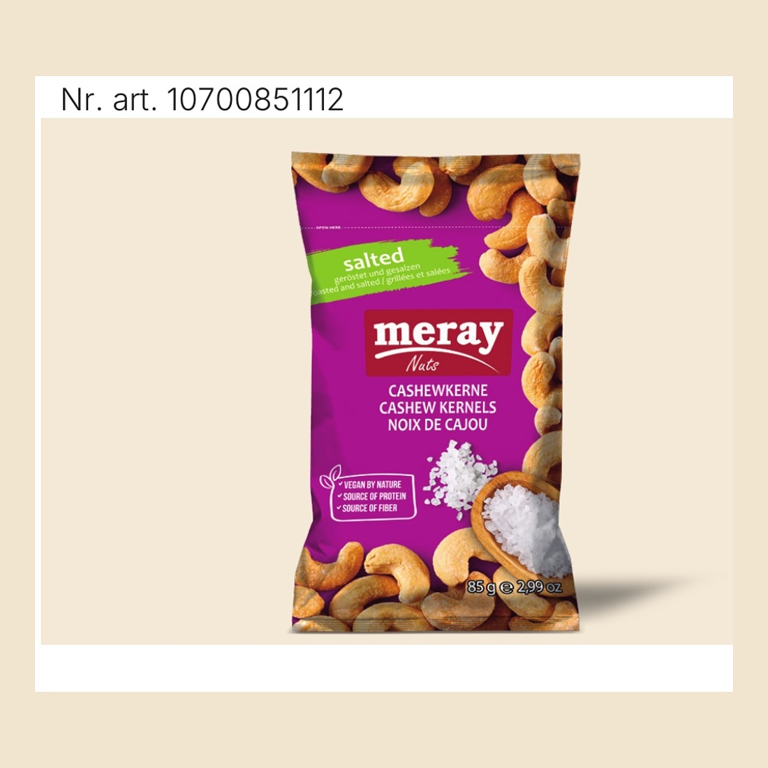 Ambalaj Meray pentru Miez de caju